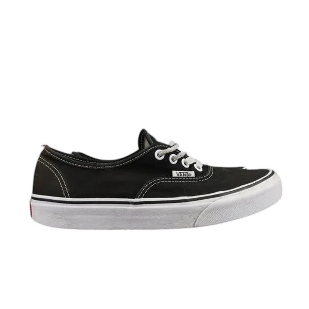 Vans Shoes Womens 7.5 Sneakers Authentic Skate Casual Black Canvas Lace Up Men 6